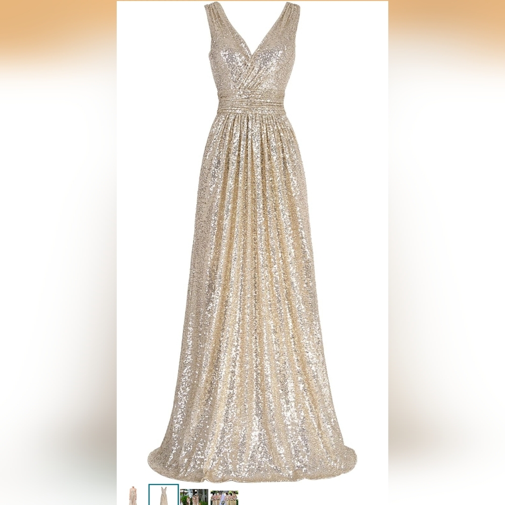 Gold Sequin Gown